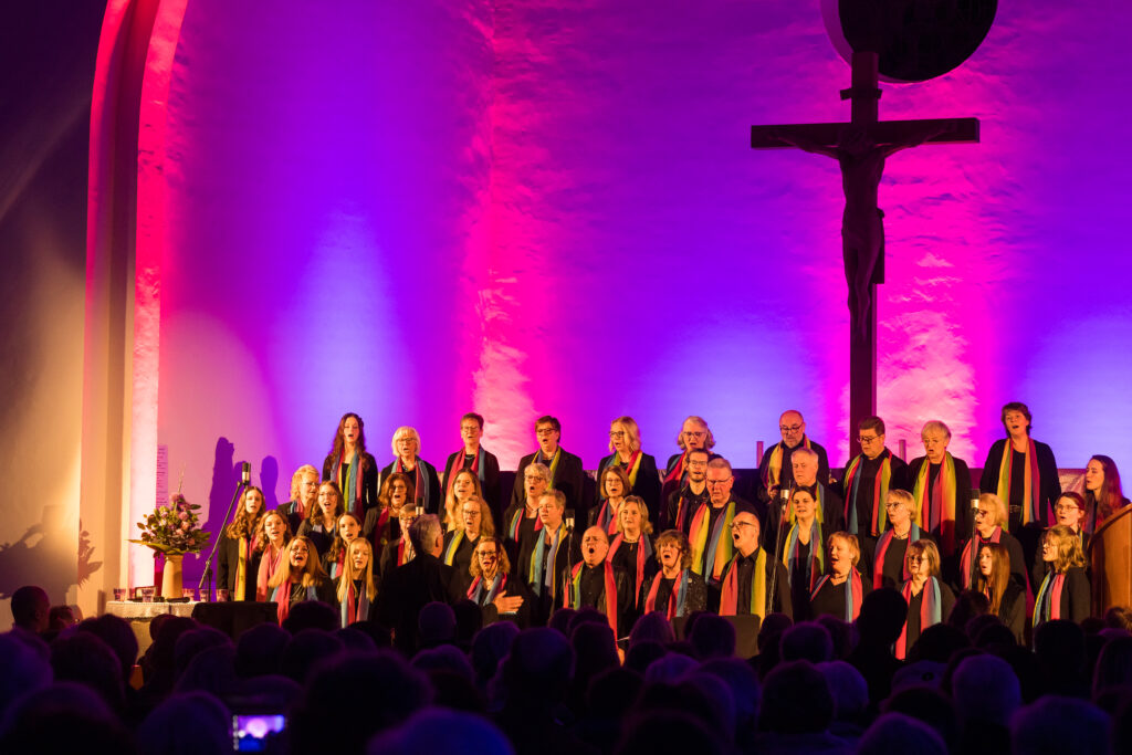 Der Chor auf der Bühne